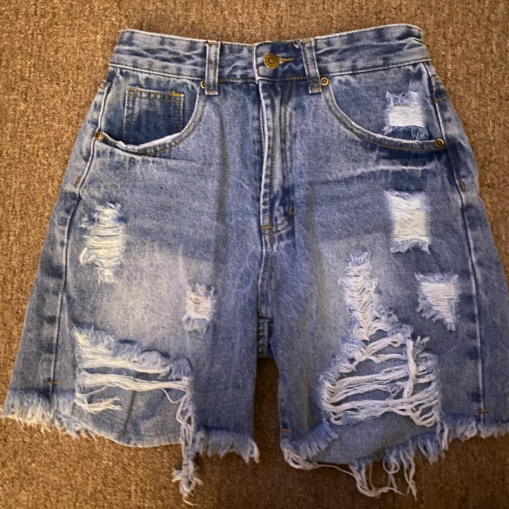 denim shorts